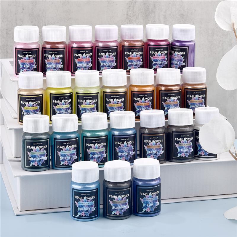 Pearl Powder Resin - 24 renk 20 ml Sedefli Toz