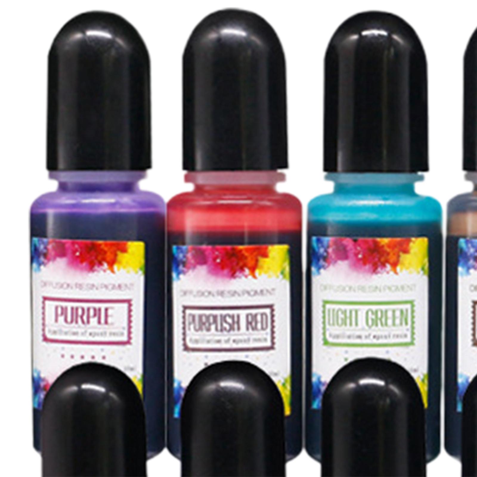 Resin Pigment Alcohol Ink - 24 Adet Alkol Mürekkepleri Epoksi Reçine