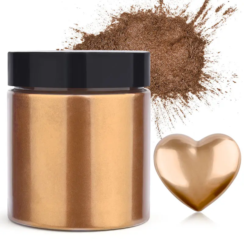 Pearl Powder Resin - 50g/Şişe Metalik Sim Tozu Altın Gümüş