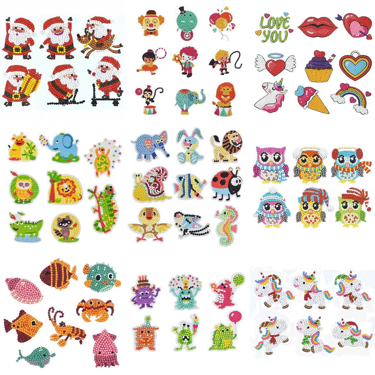 Resin Art Gift - Elmas boyama çıkartmalar 5D DIY karikatür