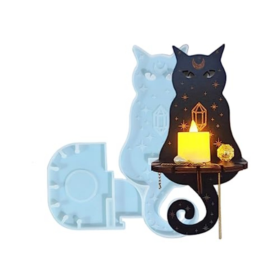 Resin Art And Decor - Reçine Kalıpları Silikon, Duvara Monte Mumluk
