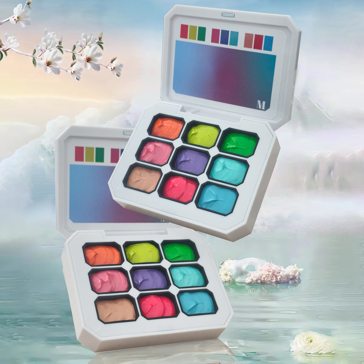Resin Art Gel - 1 adet 9 renkli Katı Oje