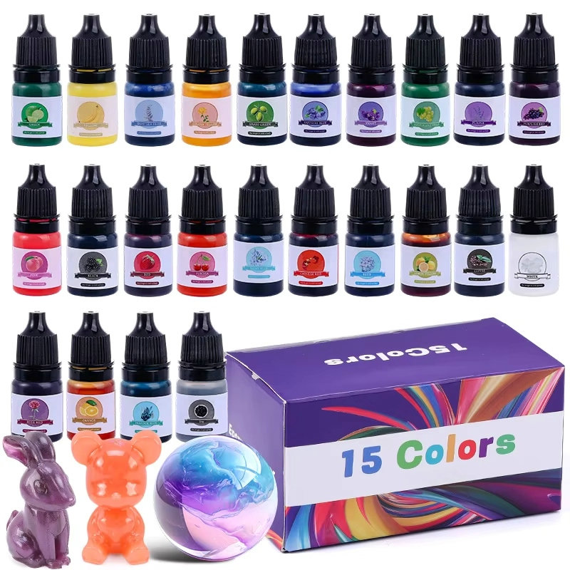 Resin Art Pen - Epoksi Reçine Renk Pigmenti 24 Canlı