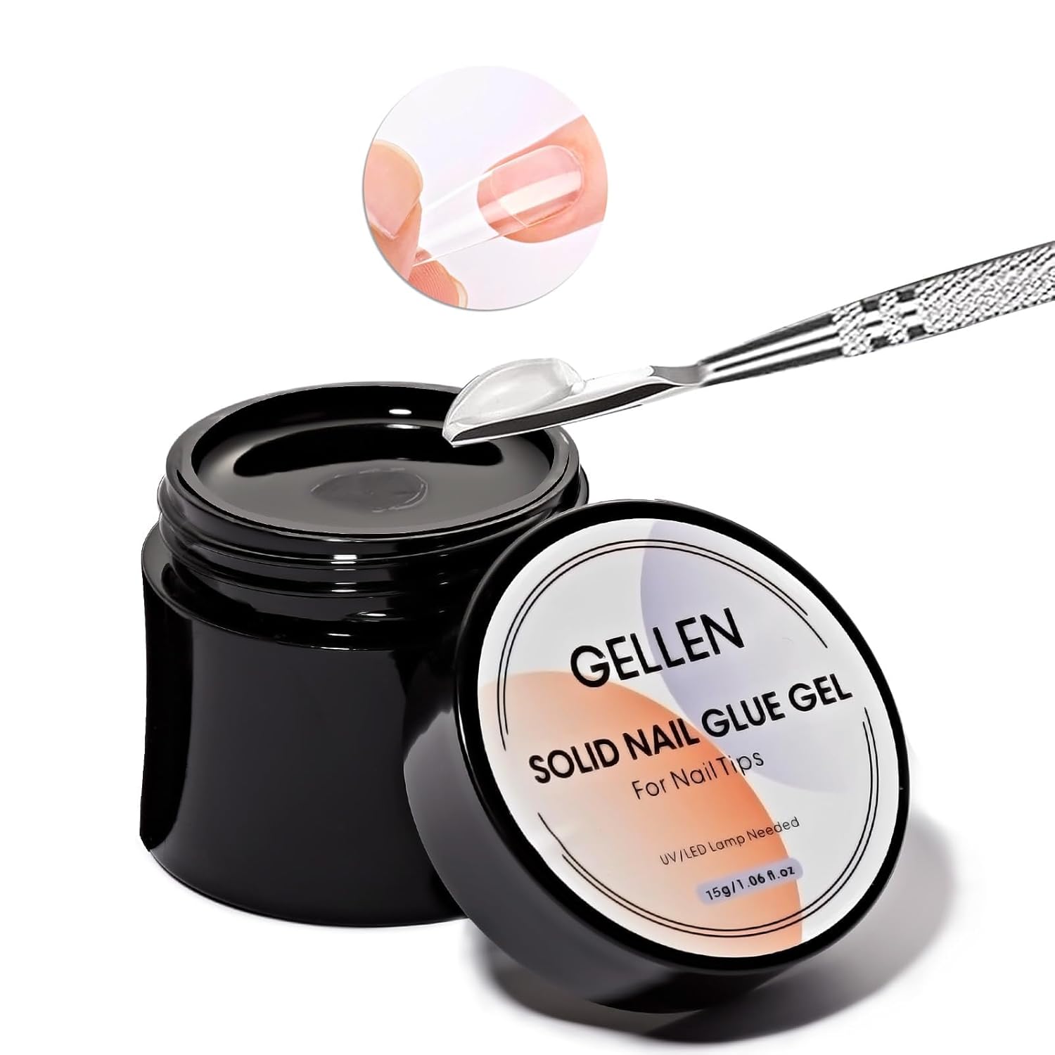 Resin Art Gel - GELLEN Tırnak Katı Yapıştırıcı Şeffaf Güçlendirici
