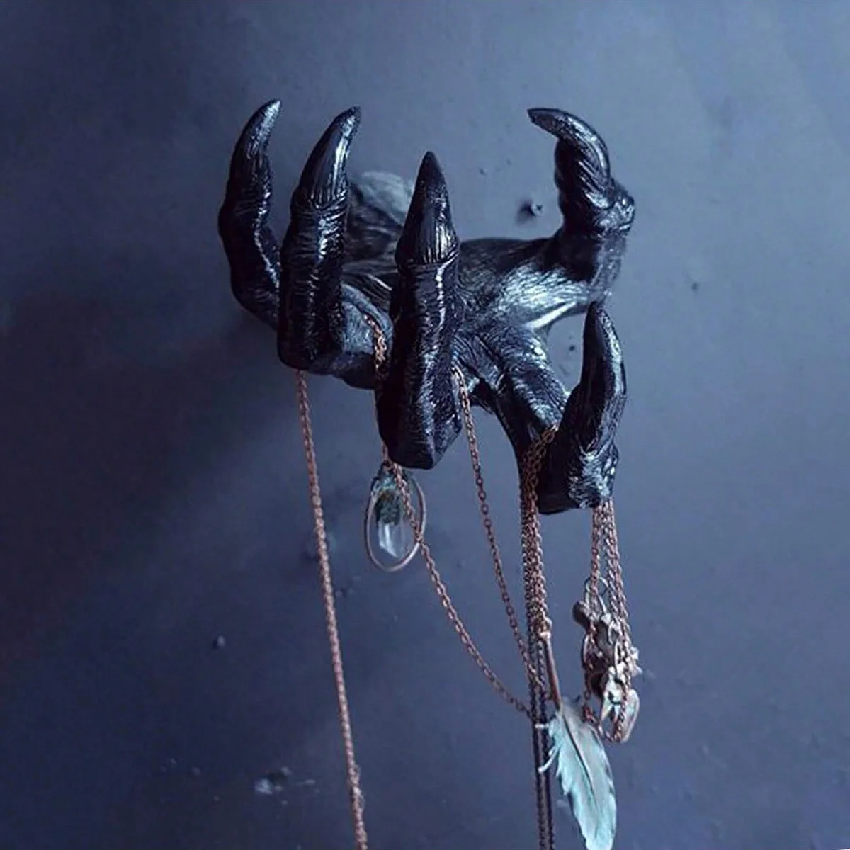 Resin Art Sculptures - Cadılar bayramı Gotik Cadı El Heykeli