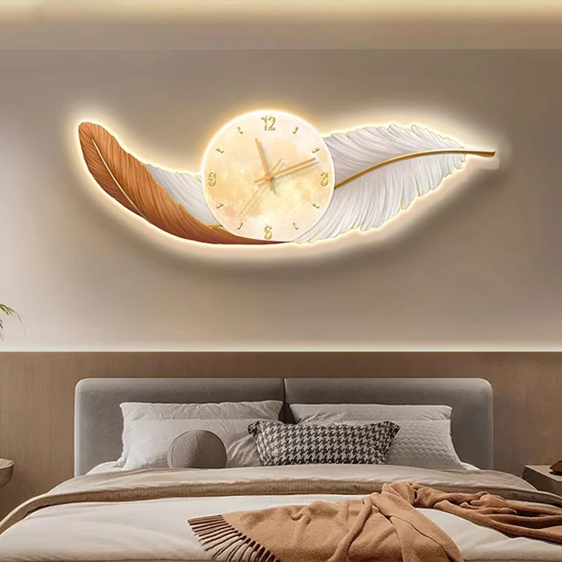 Resin Art Wall Clock - İskandinav Minimalist Duvar Saatleri Dijital Lüks