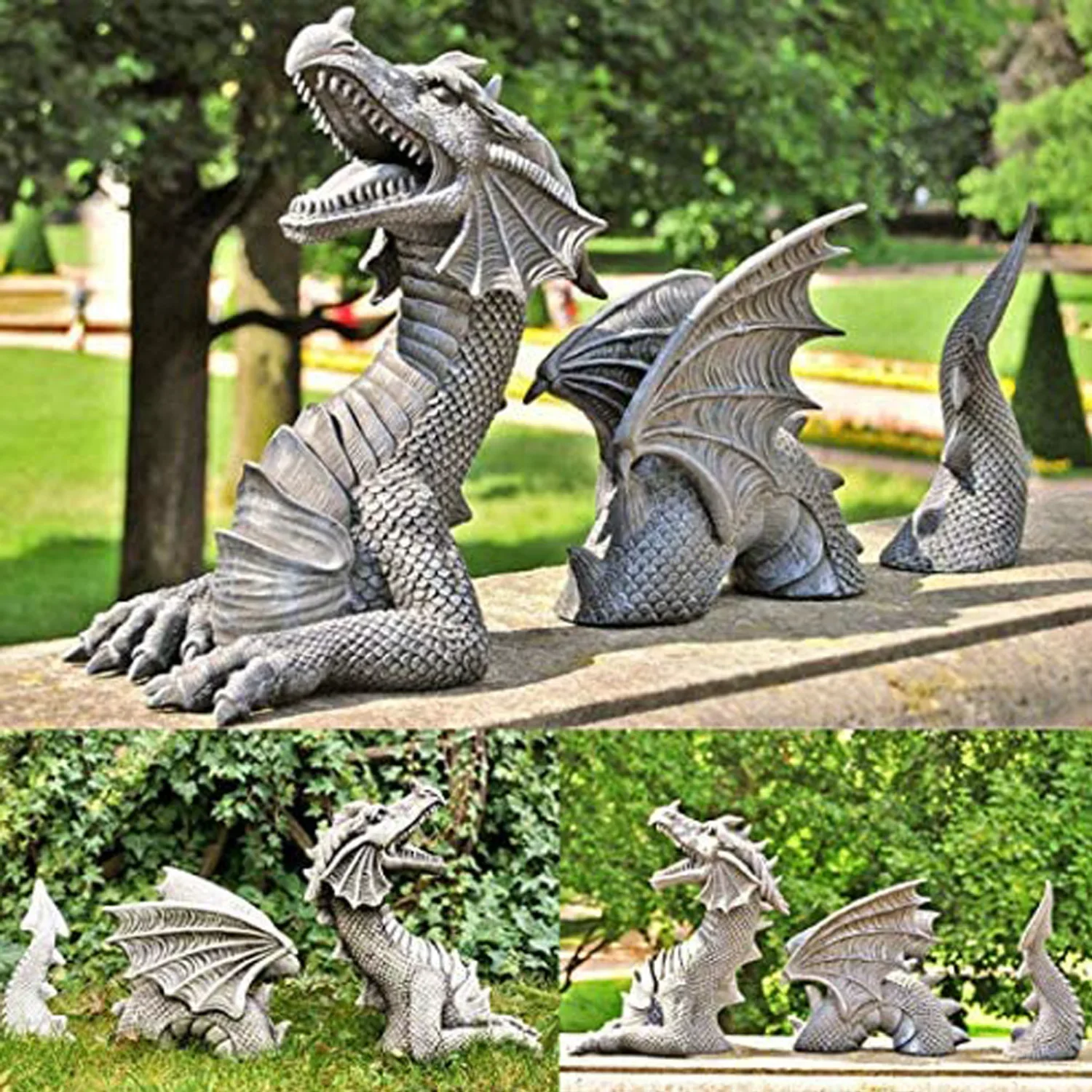 Resin Art Sculptures - Ejderha heykeller reçine dev çim heykel