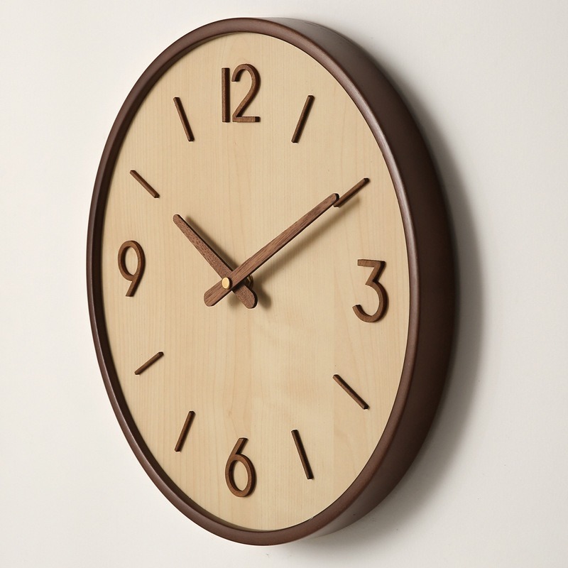 Resin Art Wall Clock - Modern Ahşap Sessiz Sanat Duvar Saatleri