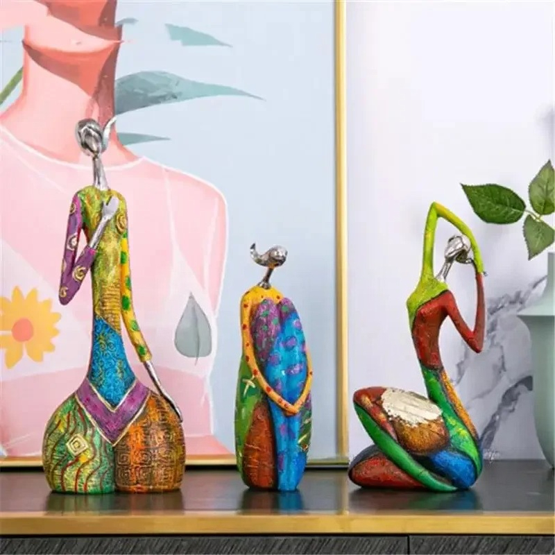 Resin Art Workshop - Boyama Kadın Reçine Heykeli Figürler İç