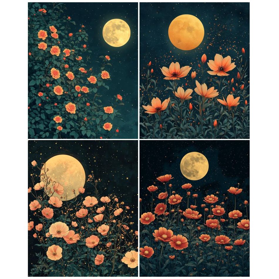 Resin Art Ideas - CHENISTORY Yetişkinler İçin Çiçek Desenli Elmas