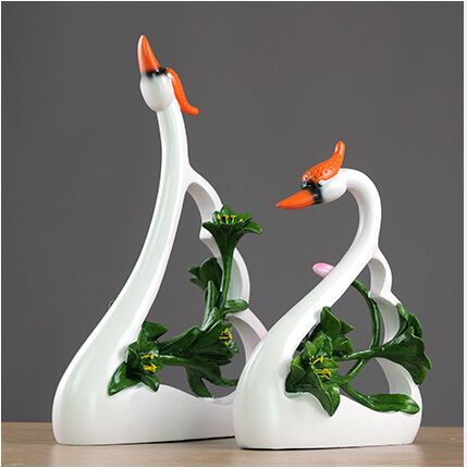 Resin Art Gift For Anniversary - Çiftler kuğu severler sanat dekorasyon reçine