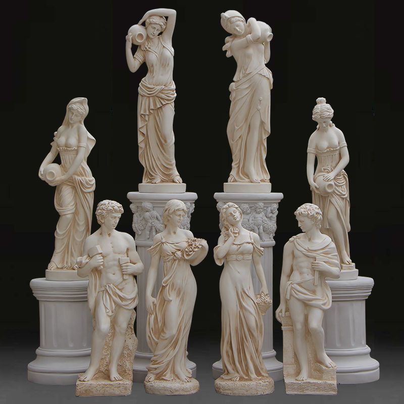 Resin Art Sculptures - Alçı heykel sanatı süsü Avrupa retro