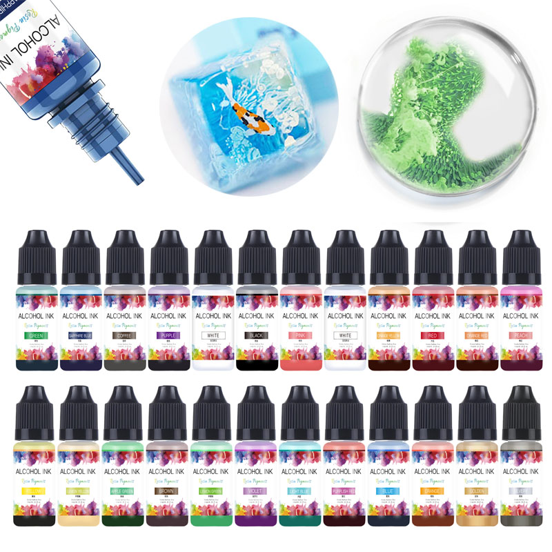 Resin Pigment Alcohol Ink - 10 ml Sanat Mürekkep Alkol Reçine