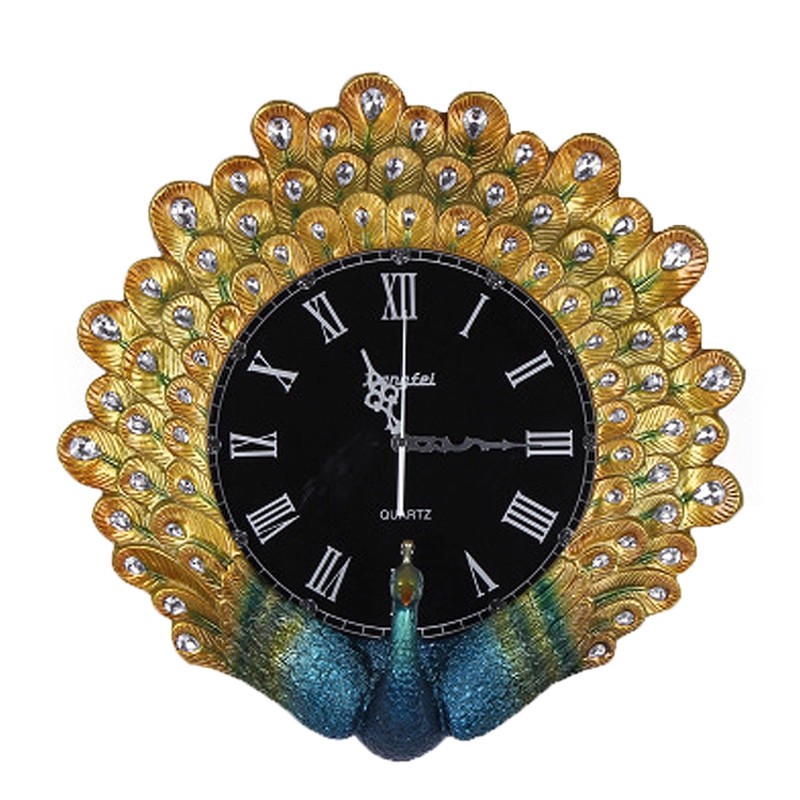 Resin Art Wall Clock - Vintage Lüks Dekoratif Duvar Saati, Amerikan