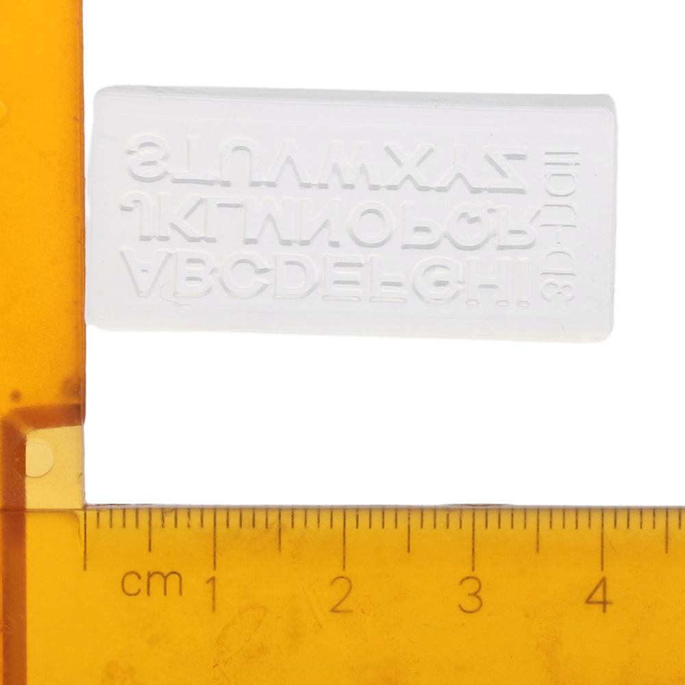 Resin Art Zone - Silikon Şeffaf Harf Tırnak Kalıpları 40*18mm