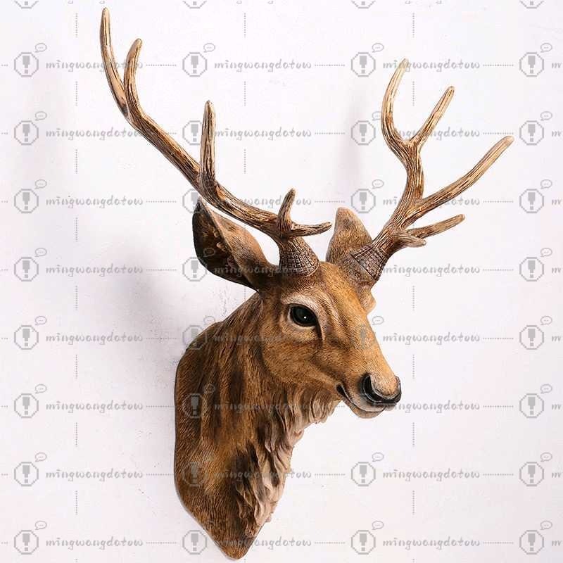 Resin Art And Decor - 17 inçlik Sahte Geyik Başı, Sahte