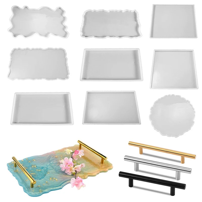 Resin Art Workshop - Tepsi Epoksi Reçine silikon kalıp DIY