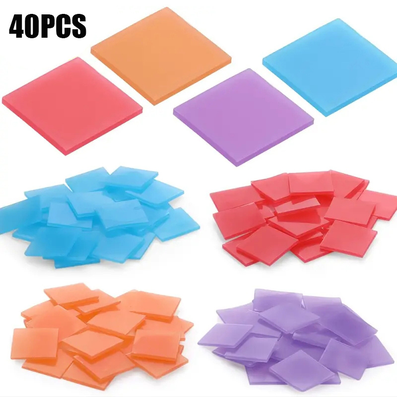 Resin Art Gel - 40 Adet Elmas Boyama Balmumu Kili,