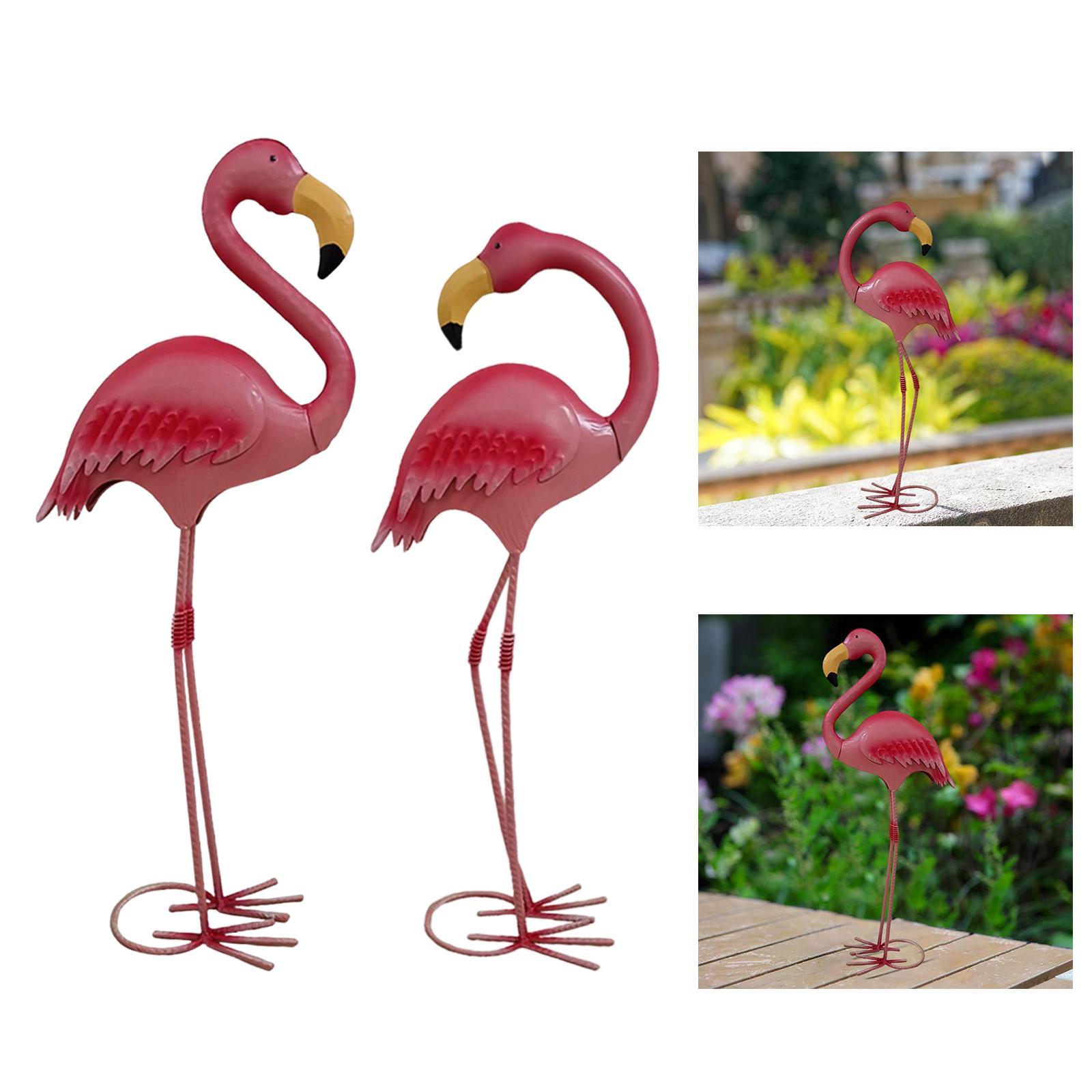 Resin Art Sculptures - Bahçe Heykeli Metal Yard Art, Flamingo
