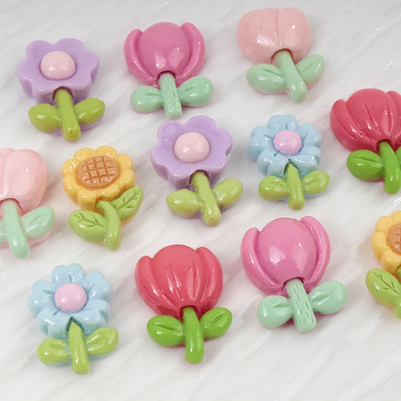 Resin Art Workshop - 20/100 adet Mini Çiçek Tırnak Sanat