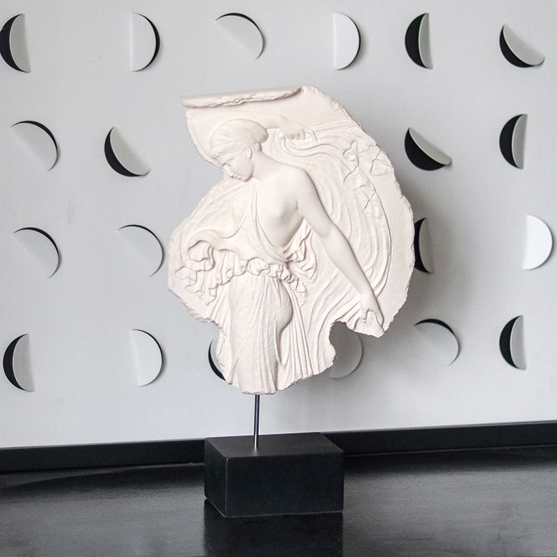 Resin Art Ideas - Fransız Vintage Dekor, Bas-Relief Venüs Heykeli,
