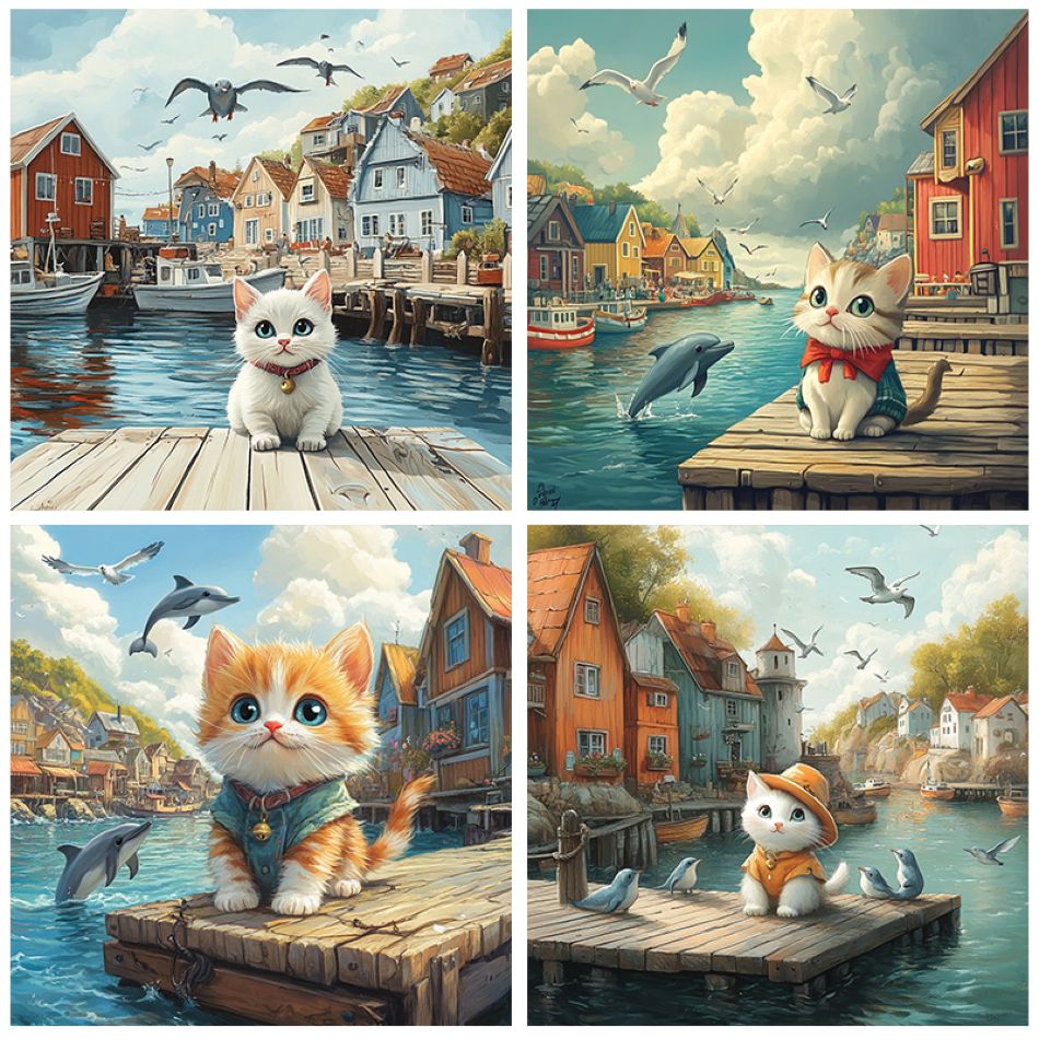 Resin Art Ideas - CHENISTORY Kedi Elmas Boyama Seti Ev