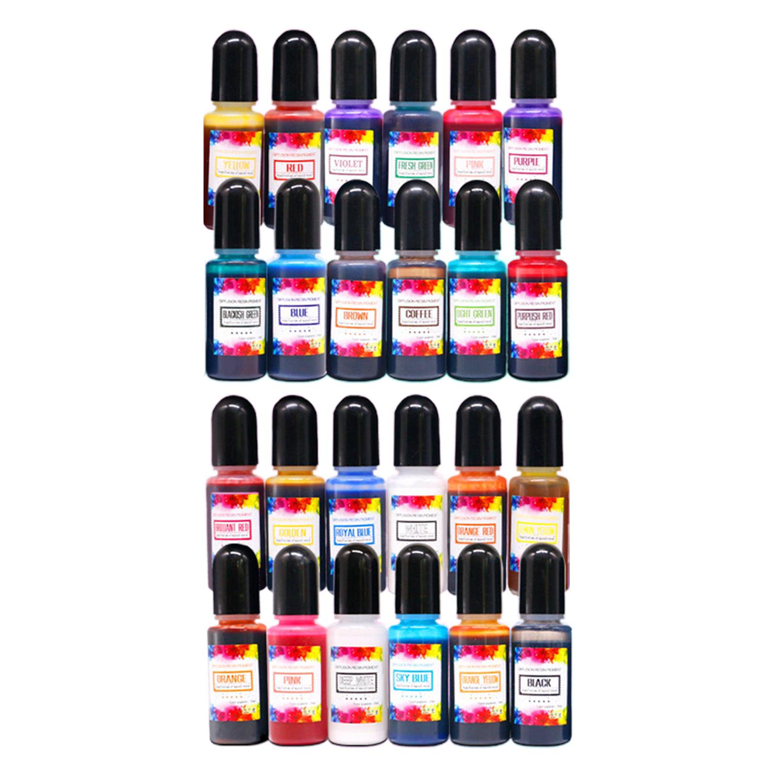 24 Adet Alkol Mürekkepleri Epo - Resin Pigment Alcohol Ink incelemesi ve fiyatı