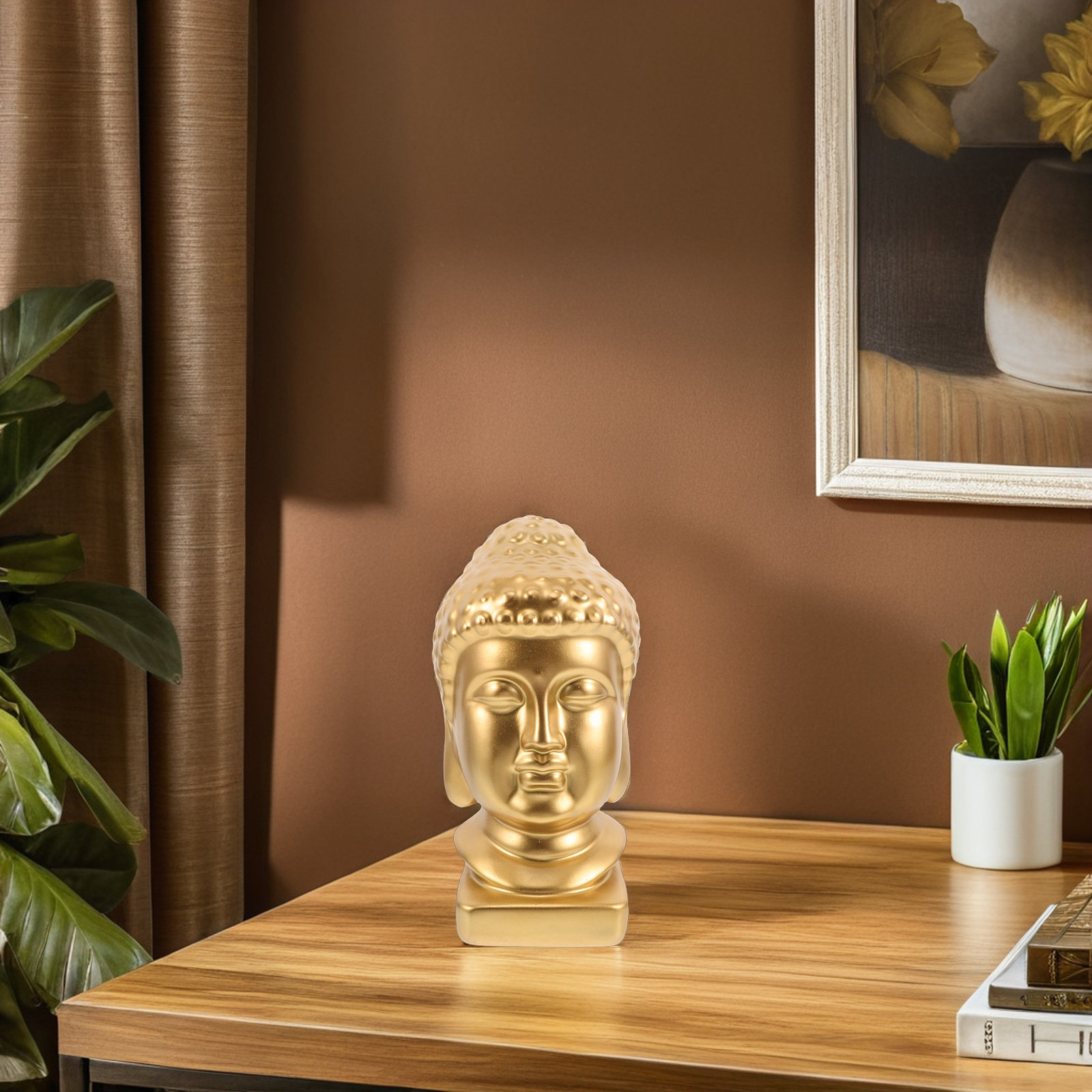 Reçine Buda Başı Sanat Heykeli - Resin Art And Decor incelemesi ve fiyatı