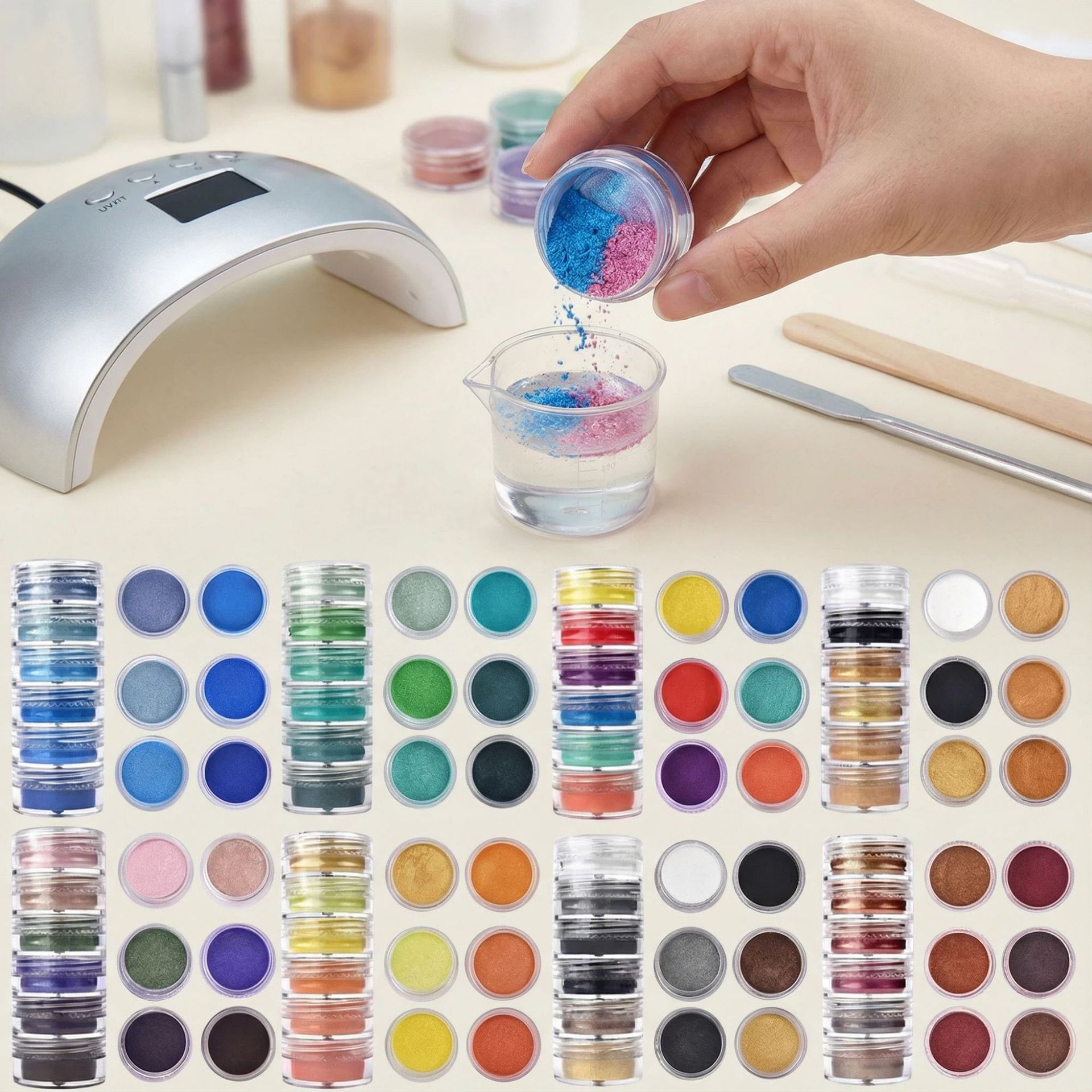 24/60 Renkli İnci Mika Simli T - Pearl Powder Resin incelemesi ve fiyatı
