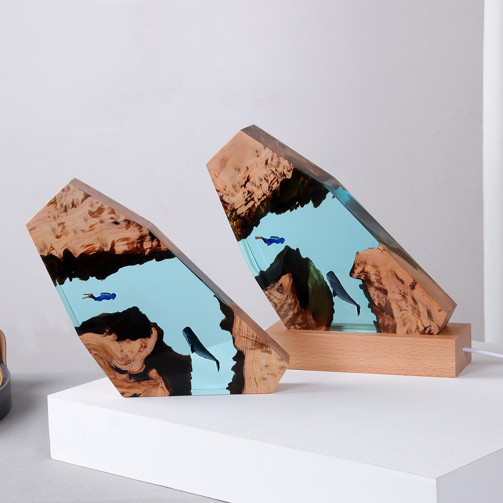 Yeni Sualtı Mağarası Balina Da - Resin Art Gift For Anniversary incelemesi ve fiyatı