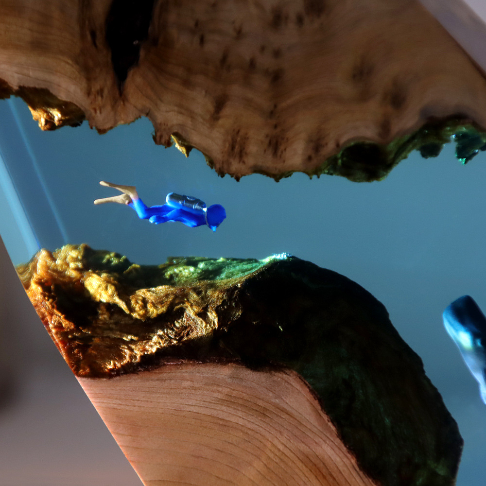 Yeni Sualtı Mağarası Balina Da - Resin Art Gift For Anniversary incelemesi ve fiyatı