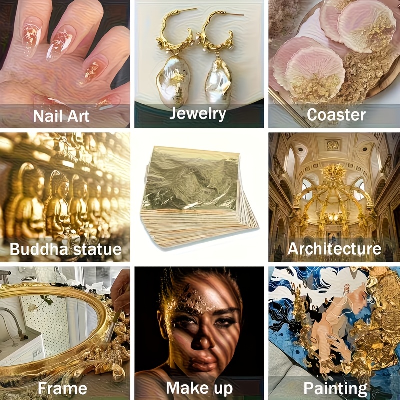 100 Adet İmitasyon Altın Folyo - Resin Art Gift For Anniversary incelemesi ve fiyatı