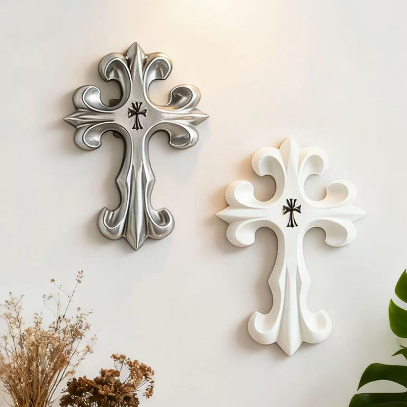 Retro çapraz duvar dekoru goti - Resin Art Sculptures incelemesi ve fiyatı