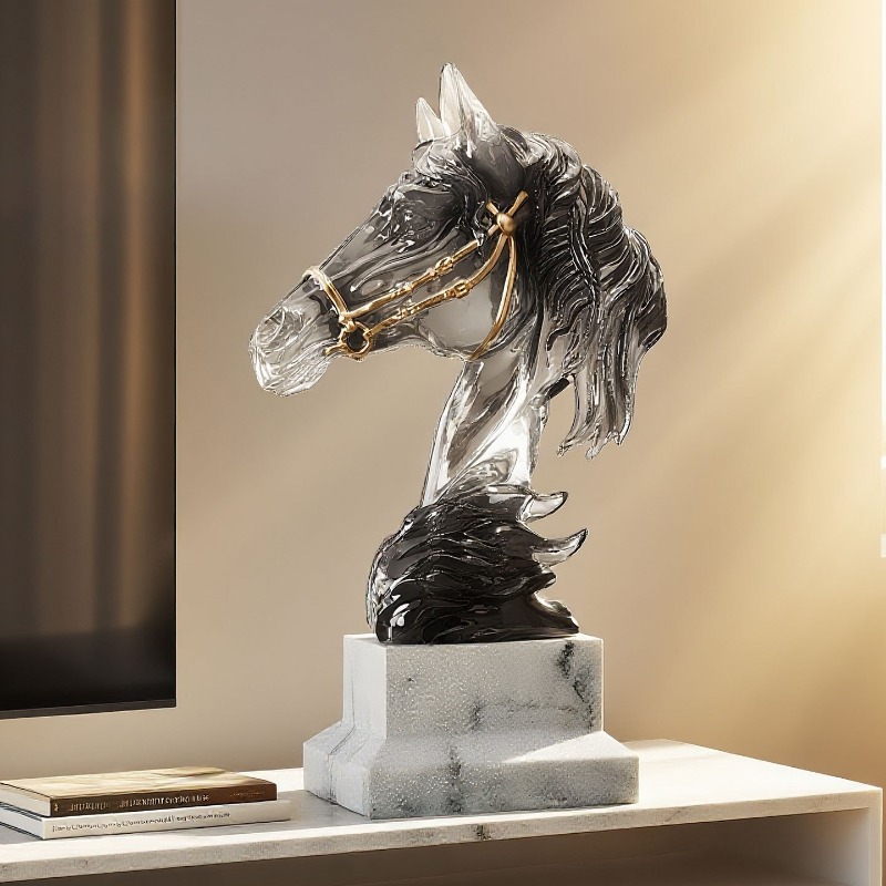 1 adet reçine at kafası dekora - Resin Art And Design incelemesi ve fiyatı
