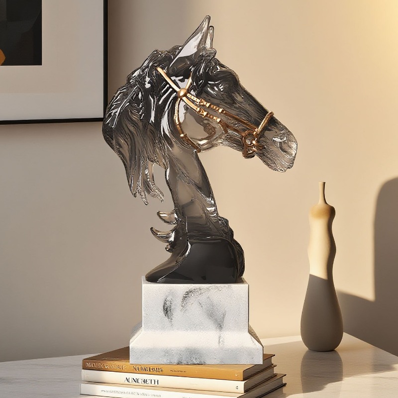 1 adet reçine at kafası dekora - Resin Art And Design incelemesi ve fiyatı