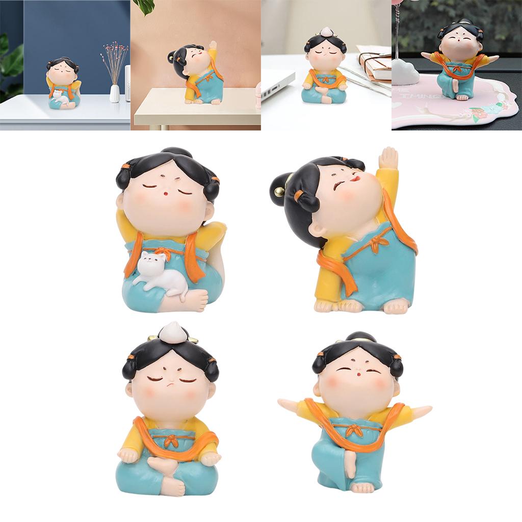Sevimli Çinli Bayan Yoga Heyke - Resin Art Studio incelemesi ve fiyatı