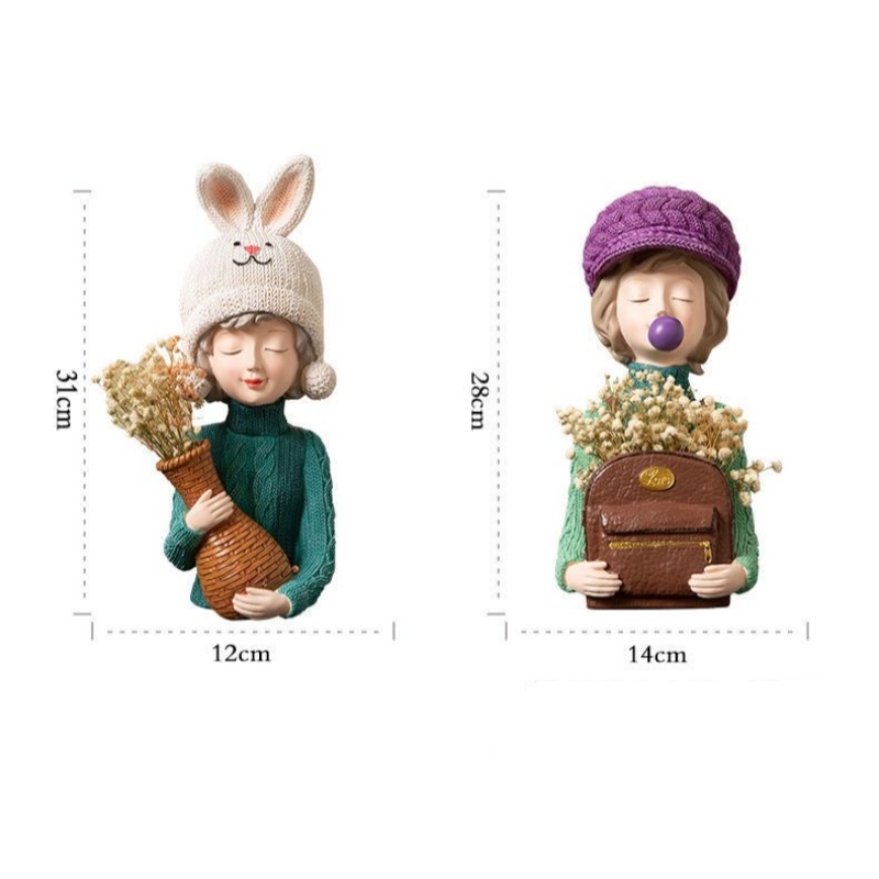 Modern kız vazo çanta vazo oda - Resin Art Gift For Birthday incelemesi ve fiyatı