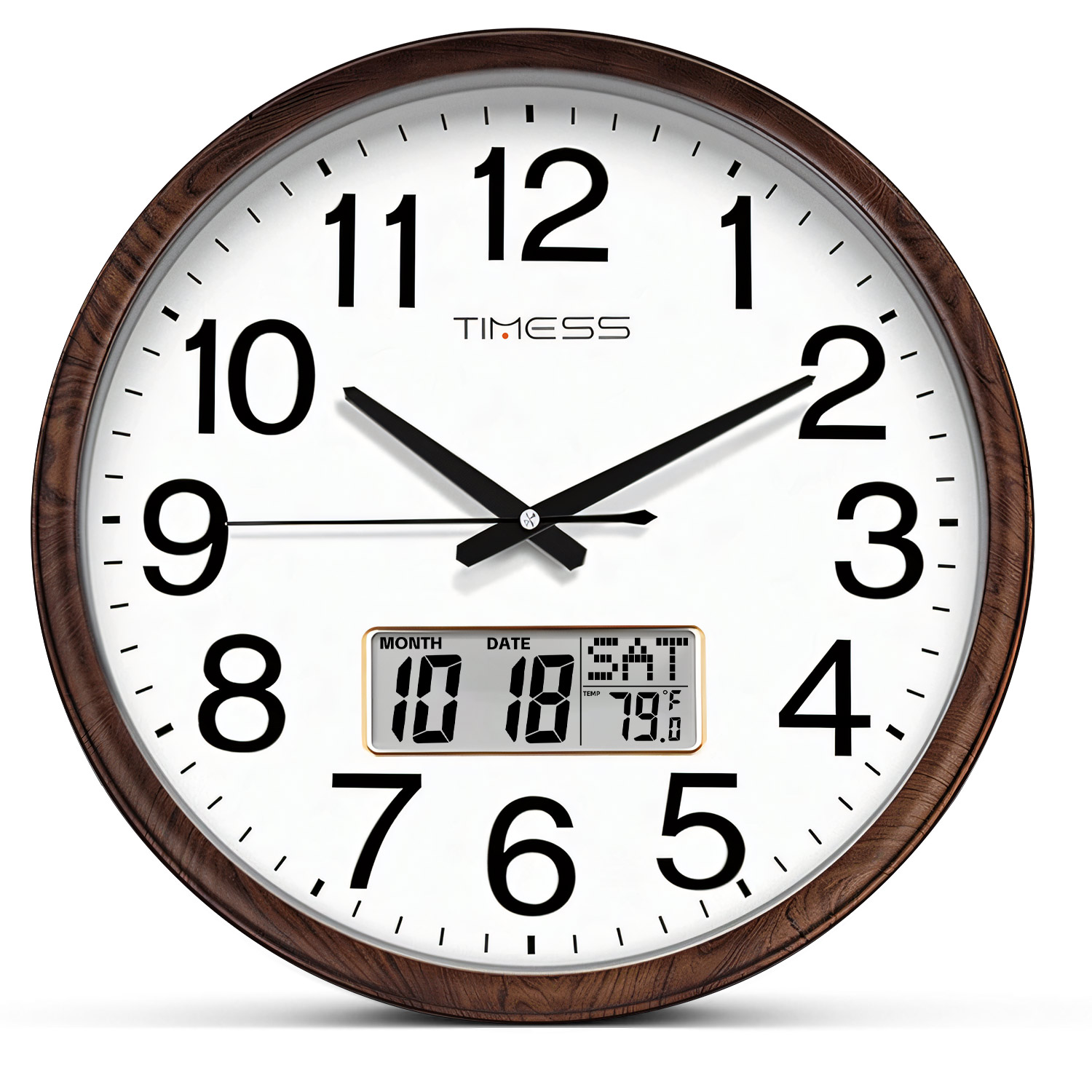 TIMESS 13 inç Ahşap Görünümlü  - Resin Art Wall Clock incelemesi ve fiyatı