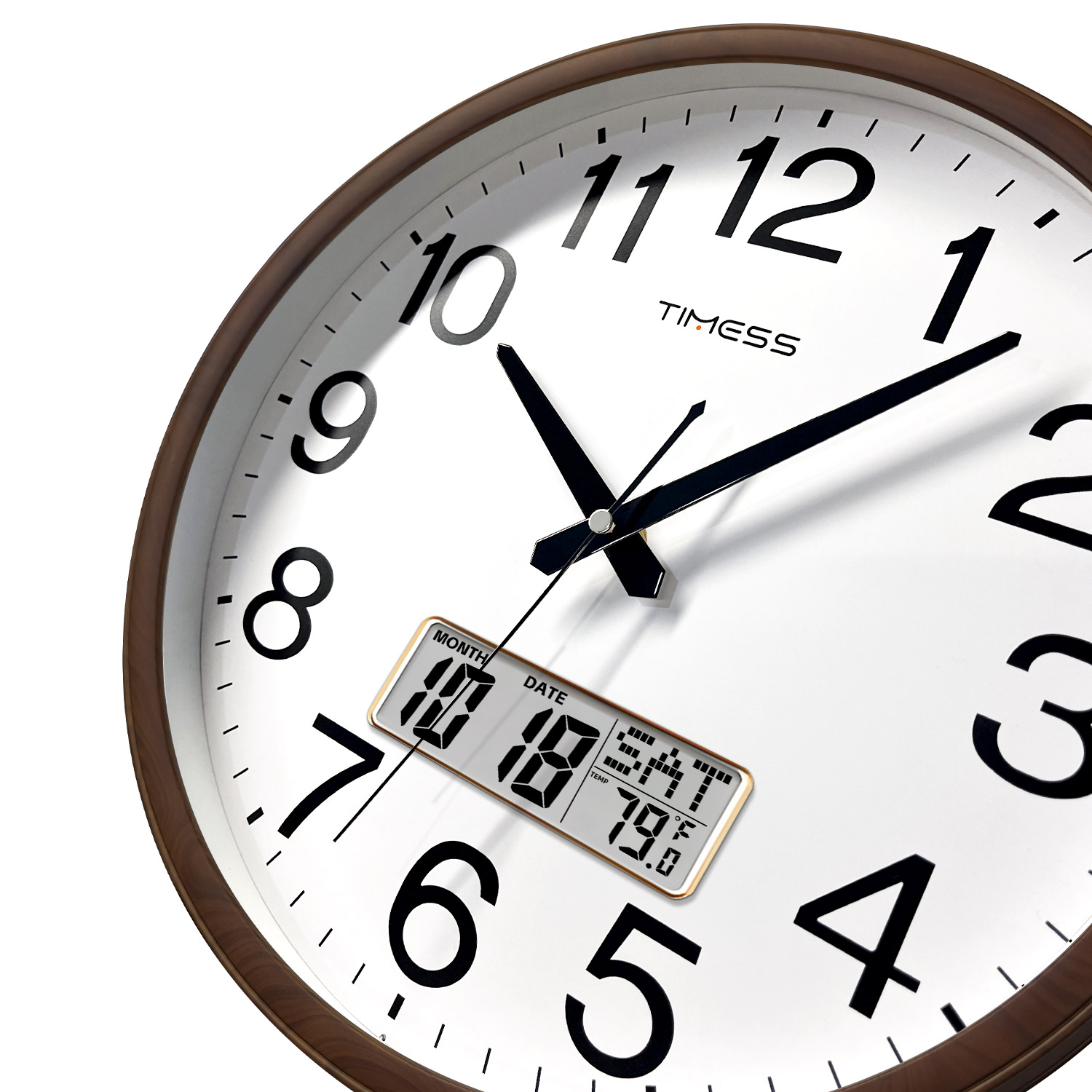 TIMESS 13 inç Ahşap Görünümlü  - Resin Art Wall Clock incelemesi ve fiyatı