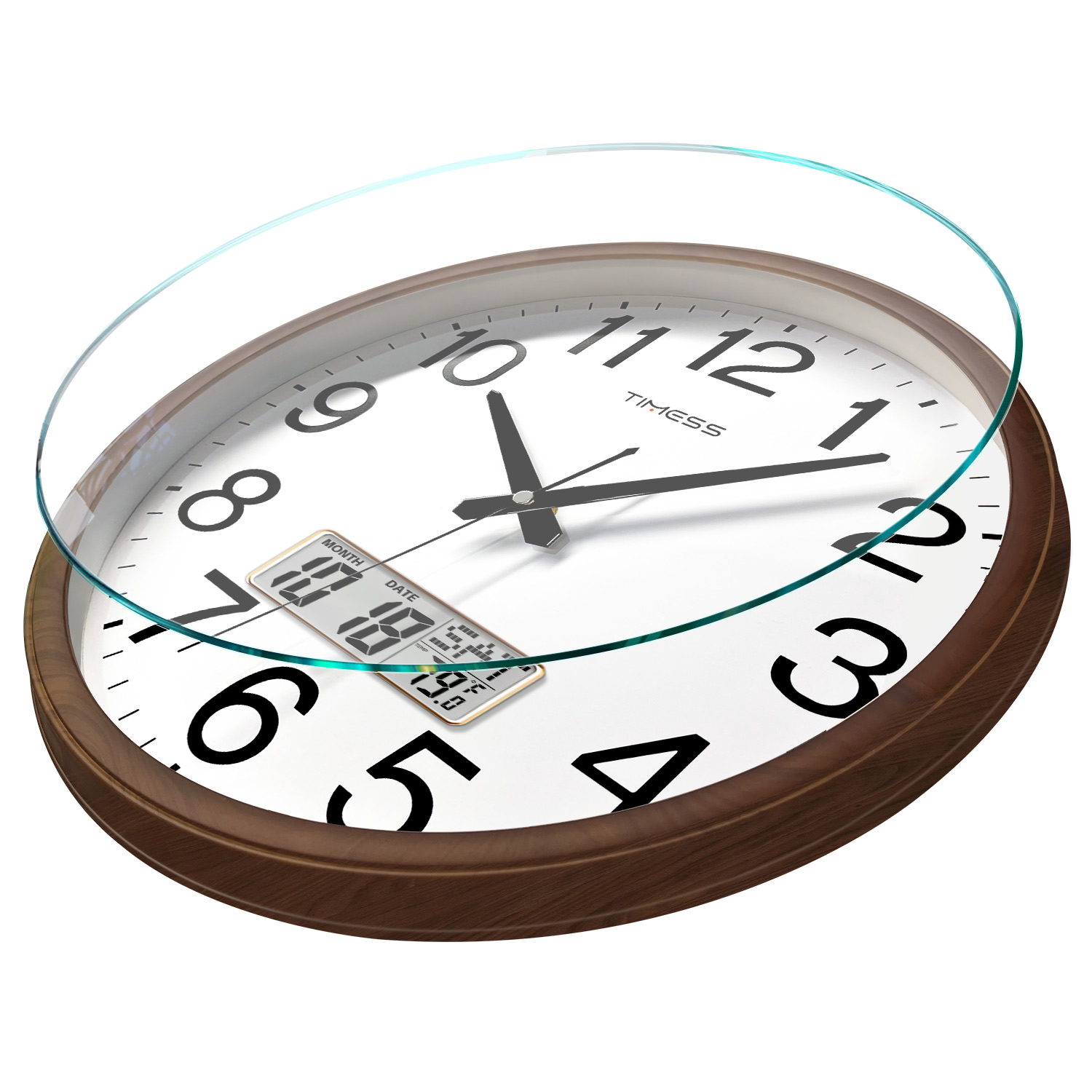 TIMESS 13 inç Ahşap Görünümlü  - Resin Art Wall Clock incelemesi ve fiyatı