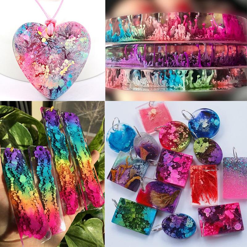 24 Renk 10 ml Sanat Mürekkep A - Resin Pigment Alcohol Ink incelemesi ve fiyatı