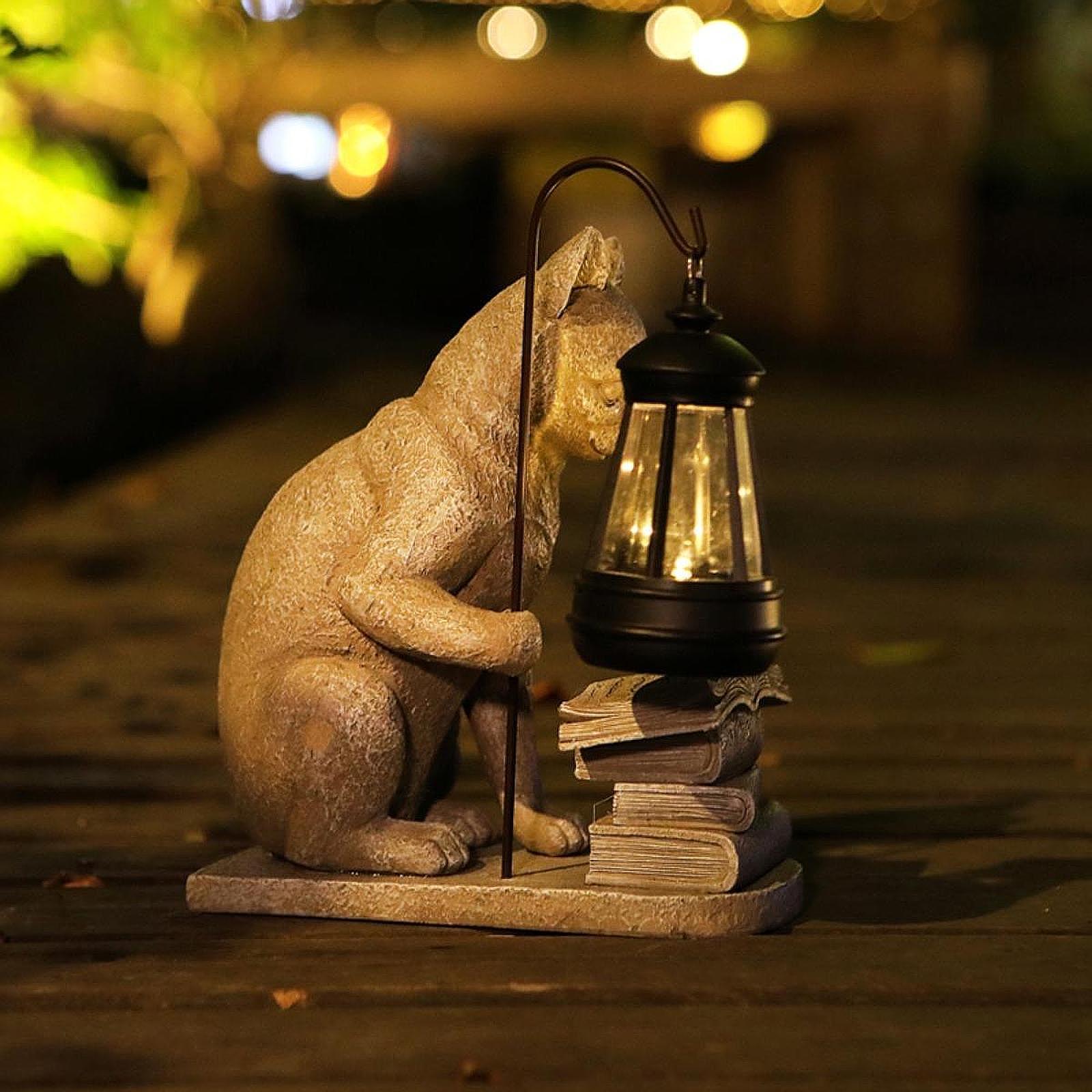 Kedi Güneş Enerjili Bahçe Mini - Resin Art Sculptures incelemesi ve fiyatı