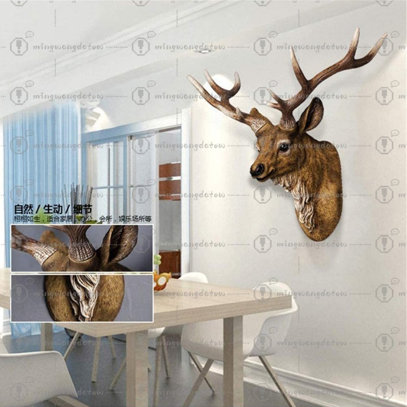 17 inçlik Sahte Geyik Başı, Sa - Resin Art And Decor incelemesi ve fiyatı