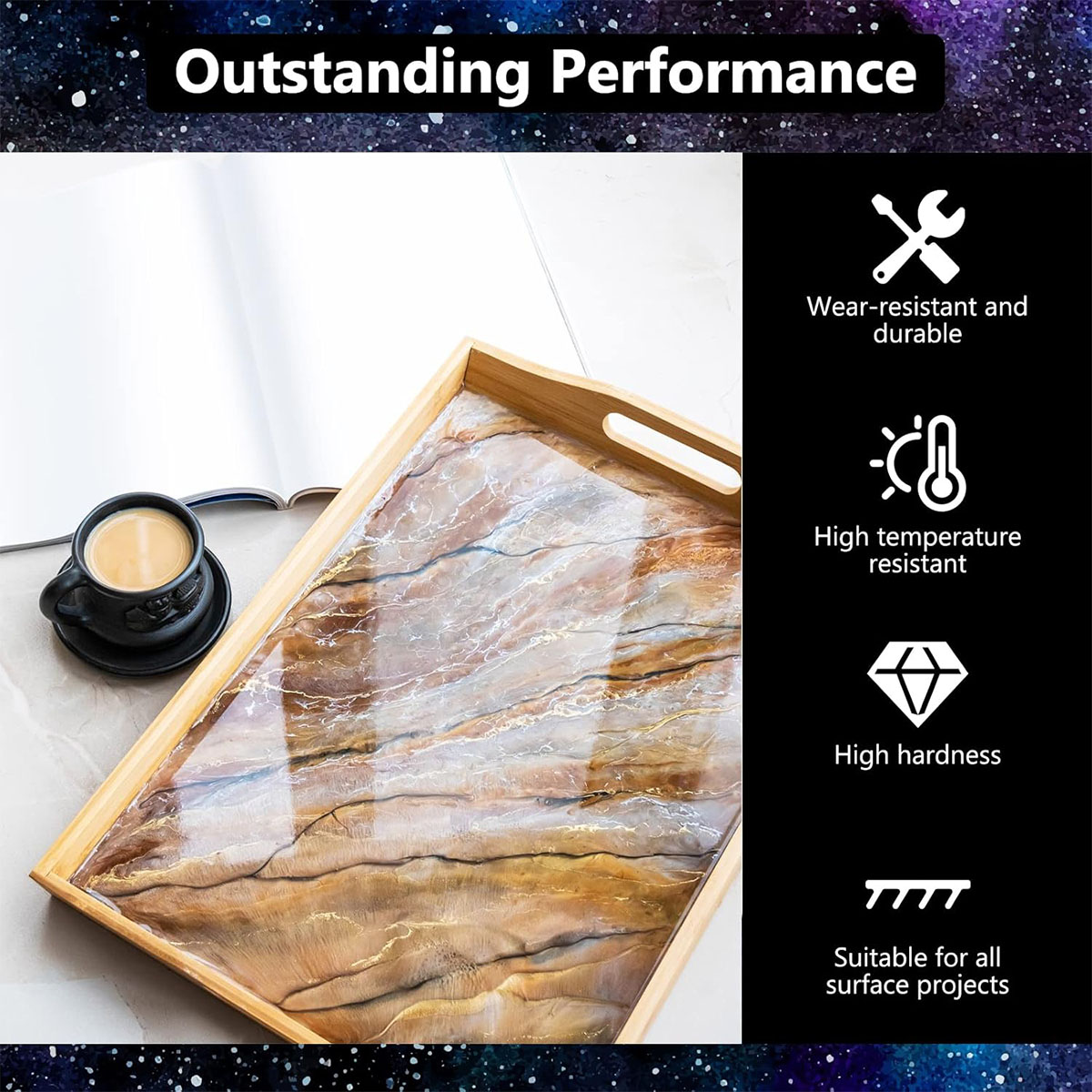 1000ml Kristal Berraklığında E - Resin Art And Wood incelemesi ve fiyatı