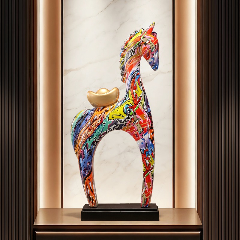 Renkli At Heykeli Süsleri, Otu - Resin Art Gift For Birthday incelemesi ve fiyatı