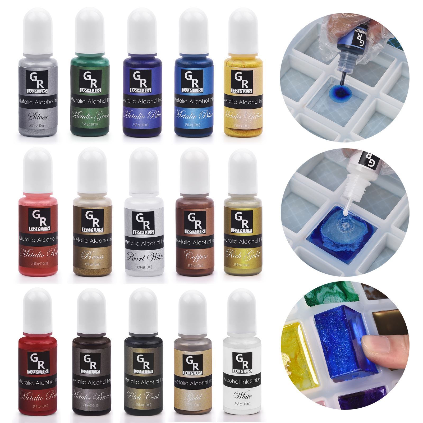1 takım Reçine Pigment Kiti Sa - Resin Pigment Alcohol Ink incelemesi ve fiyatı